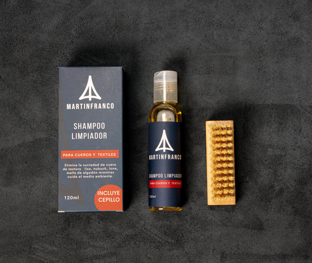COMBO 5 : Shampoo - Impermeabilizante - Crema Esencial - Shoe Cream Negro y Marrón Oscuro