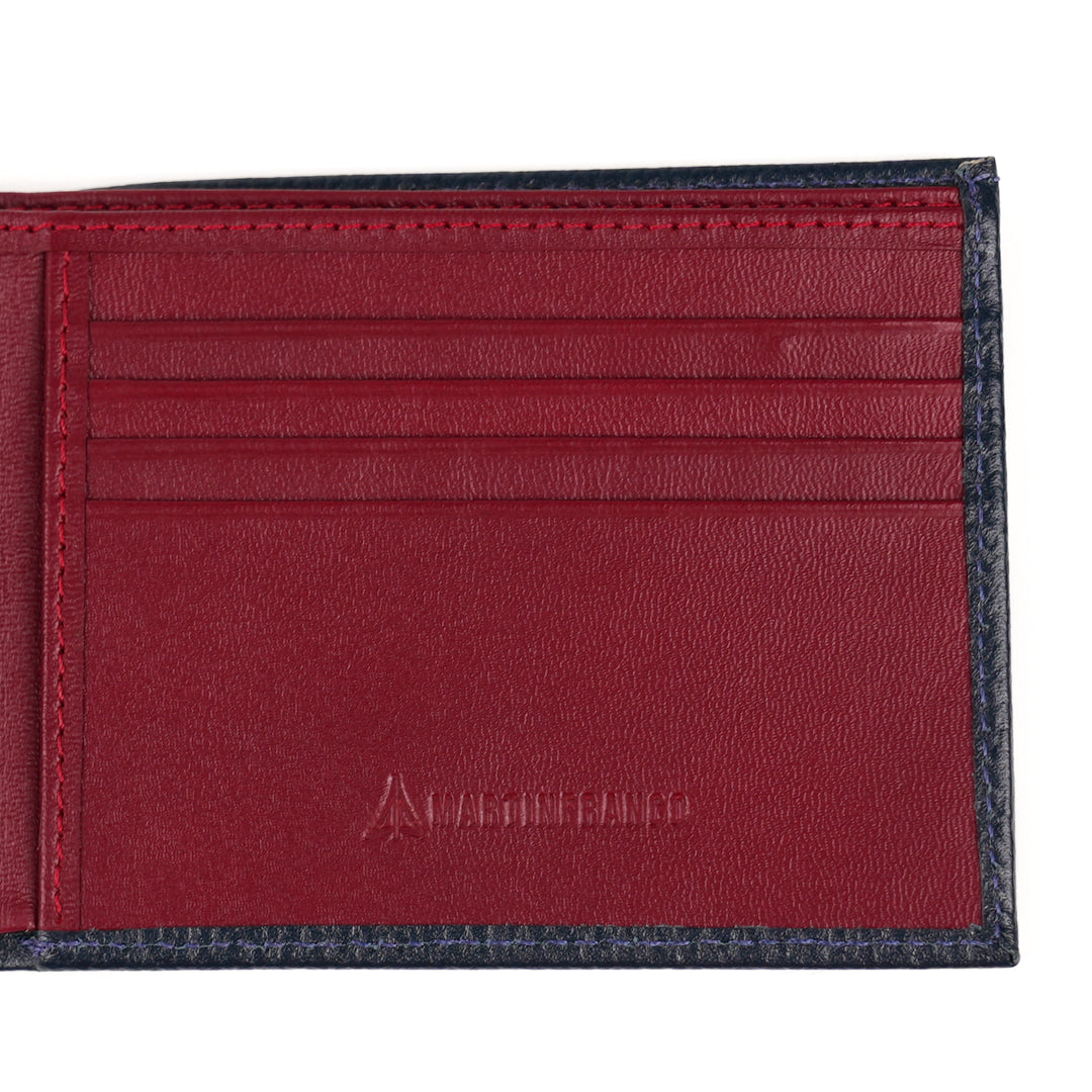 BILLETERA HOMBRE CAS AZUL X ROJO