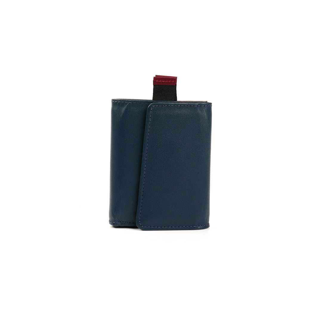BILLETERA HOMBRE FRENCH AZUL X ROJO