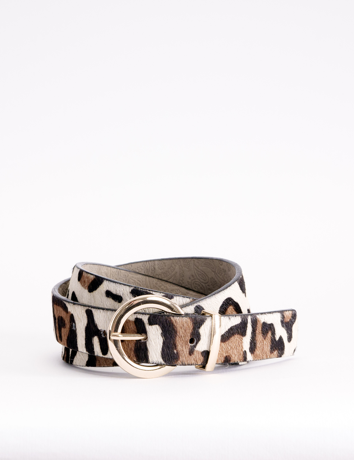 CINTURÓN ANIMAL PRINT JIRAFA BLANCO