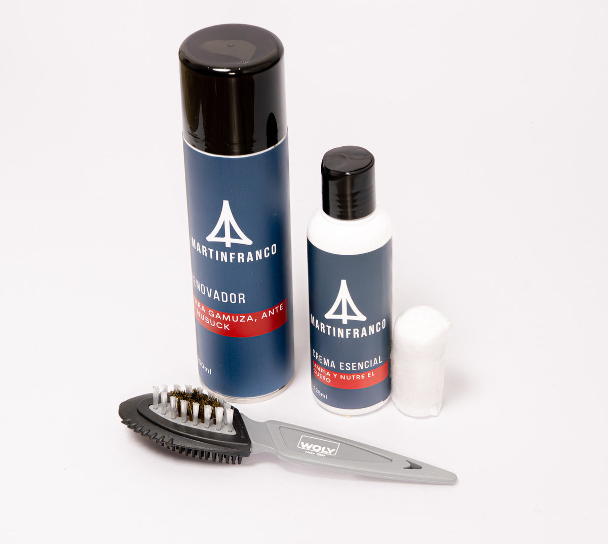 COMBO 4 : Shoe Cream Marrón Oscura y Negra - Renovador - Crema Esencial - Grasa Fina - Cepillo crin